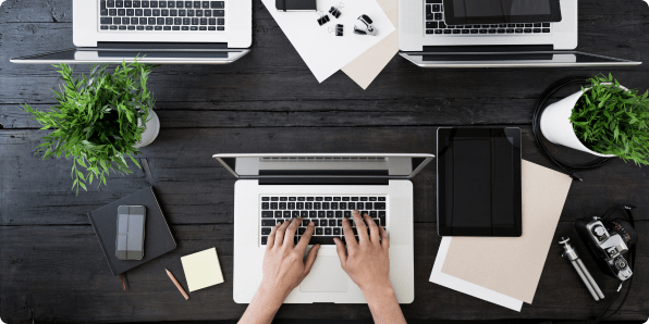 tile| User using laptop