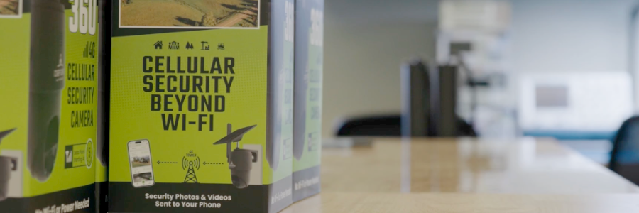 Tactacam - Packaging box for a 360 Cellular Security Camera