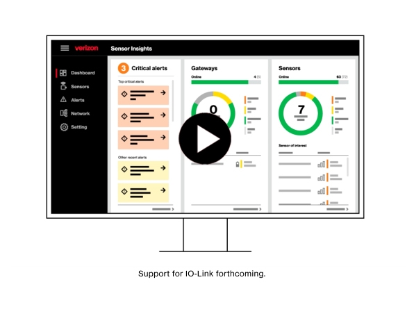 Sqre|Verizon Sensor Insights Dashboard