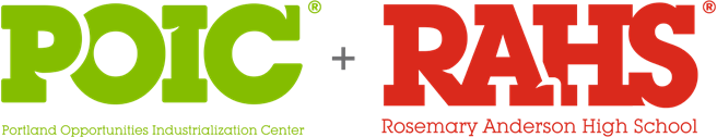 Portland Opportunities Industrialization Center and Rosemary Anderson High School logo