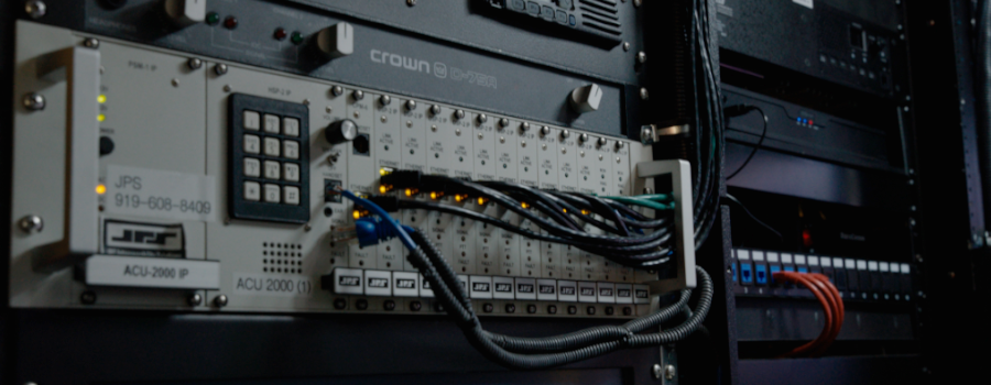 Network rack equipment powering Verizon reliable connectivity solutions for first responders