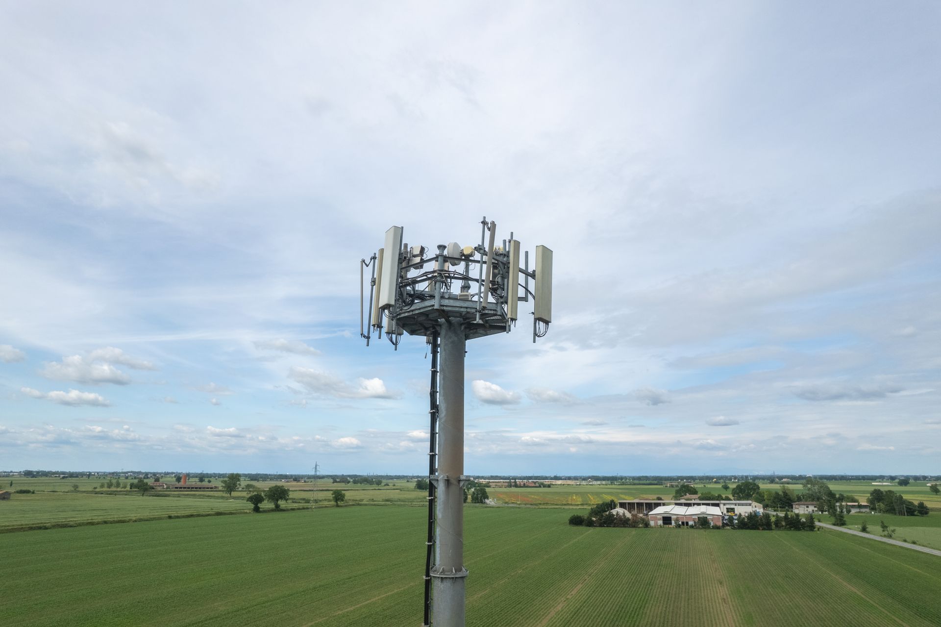 Tile | Cellular Tower Overlooking Rural Farmland